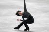 Shoma Uno of Japan performs during the men's short program of the ISU Grand Prix of Figure Skating NHK Trophy competition in Tokyo, Japan, Friday, Nov. 12, 2021.(AP Photo/Shuji Kajiyama)
