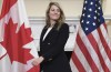 Canadian's Foreign Minister Melanie Joly arrives to speak to members of the media while meeting with Secretary of State Antony Blinken at the State Department in Washington, Friday, Nov. 12, 2021.  THE CANADIAN PRESS/Pool via AP-Olivier Douliery