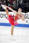 Alysa Liu skates in the ladies short program event during the U.S. Figure Skating Championships in Nashville, Tenn., Thursday, Jan. 6, 2022. (Andrew Nelles/The Tennessean via AP)