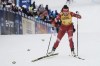 FILE - Russia's Natalia Nepryaeva participates during the women's mass start free 10km event at the Tour de Ski in Val di Fiemme, Trento, Italy, Jan. 4, 2022. Nepryaeva is showing strong form after taking the gold in the six-stage FIS Tour de Ski, which started in Switzerland, moved to Germany and concluded with a climb up an Alpine ski slope in Italy. (AP Photo/Giovanni Auletta, File)