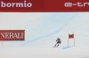 Austria's Vincent Kriechmayr arrives at the finish line during an alpine ski men's World Cup super-G, in Bormio, Italy, Wednesday, Dec. 29, 2021. (AP Photo/Luciano Bisi)