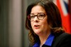 Manitoba Premier Heather Stefanson speaks to media prior to the reading of the speech from the throne at the Manitoba Legislature in Winnipeg, Tuesday, Nov. 23, 2021.  THE CANADIAN PRESS/John Woods