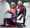 Tristan Walker and Justin Snith of Canada are seen during the second run of doubles luge during the Viessmann Luge World Cup in Whistler, B.C., Saturday, Dec. 14, 2019. THE CANADIAN PRESS/Jonathan Hayward