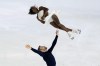 Vanessa James and Eric Radford of Canada compete in the Pair Short Program during the ISU figure skating France's Trophy, in Grenoble, French Alps, France, Friday, Nov. 19, 2021. THE CANADIAN PRESS/AP /Francois Mori