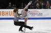 FILE - Kaitlin Hawayek and Jean-Luc Baker compete in the ice dance program during the U.S. Figure Skating Championships Saturday, Jan. 8, 2022, in Nashville, Tenn. U.S. figure skaters who win national championships get their names inscribed on a plaque and trophy. It's something they relish. It's also something special to peruse the names already there — particularly for ice dancers.(AP Photo/Mark Zaleski, File)