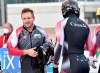 Canada's pilot Justin Kripps, left, takes third place with his team Ryan Sommer, Cam Stones and Benjamin Coakwell after the four-man bobsleigh World Cup race in Winterberg, Germany, Saturday, Dec. 11, 2021. THE CANADIAN PRESS/AP-Caroline Seidel/dpa via AP