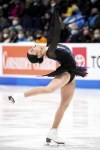 Karen Chen skates in the ladies short program event during the U.S. Figure Skating Championships in Nashville, Tenn., Thursday, Jan. 6, 2022. (Andrew Nelles/The Tennessean via AP)