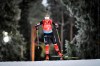 Canada's Emma Lunder competes during the women's 7,5km sprint race at the IBU World Cup biathlon season opening at Oestersund Ski Stadium in Oestersund, northern Sweden, Sunday, Nov. 28, 2021. THE CANADIAN PRESS/AP-Anders Wiklund/TT via AP