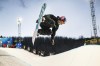 Spain's Queralt Castellet practices for the superpipe at the Winter X Games at Buttermilk in Aspen, Colo., Wednesday, Jan. 19, 2022. (Kelsey Brunner/The Aspen Times via AP)