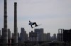 Canada's Elena Gaskell trains for the women's freestyle skiing big air competition at the 2022 Winter Olympics, Sunday, Feb. 6, 2022, in Beijing. Gaskell has pulled out of Monday’s big air competition after suffering an injury in training. THE CANADIAN PRESS/AP-Jae C. Hong