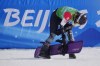 United States' Lindsey Jacobellis reacts after competing during the women's snowboard cross finals at the 2022 Winter Olympics, Wednesday, Feb. 9, 2022, in Zhangjiakou, China. (AP Photo/Aaron Favila)