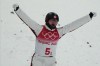 Canada's Marion Thenault competes during the mixed team aerials finals at the 2022 Winter Olympics, Thursday, Feb. 10, 2022, in Zhangjiakou, China. THE CANADIAN PRESS/AP/Lee Jin-man