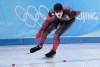 Canada’s Graeme Fish competes in the men’s 10,000 metre speedskating competition at the 2022 Winter Olympics in Beijing on Friday, February 11, 2022. THE CANADIAN PRESS/Paul Chiasson