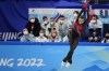 Kamila Valieva, of the Russian Olympic Committee, competes in the women's team free skate program during the figure skating competition at the 2022 Winter Olympics, Monday, Feb. 7, 2022, in Beijing. (AP Photo/David J. Phillip)