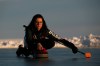 Team Canada skip Kerri Einarson is back on the ice after not having thrown a stone in almost two months. (John Woods / Winnipeg Free Press)