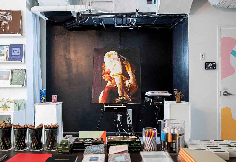 Seduta Art sells hard-to-find and high quality items, including watercolour supplies, pens, paints, art kits, drawing pads and vegan products. (Jessica Lee / Winnipeg Free Press)