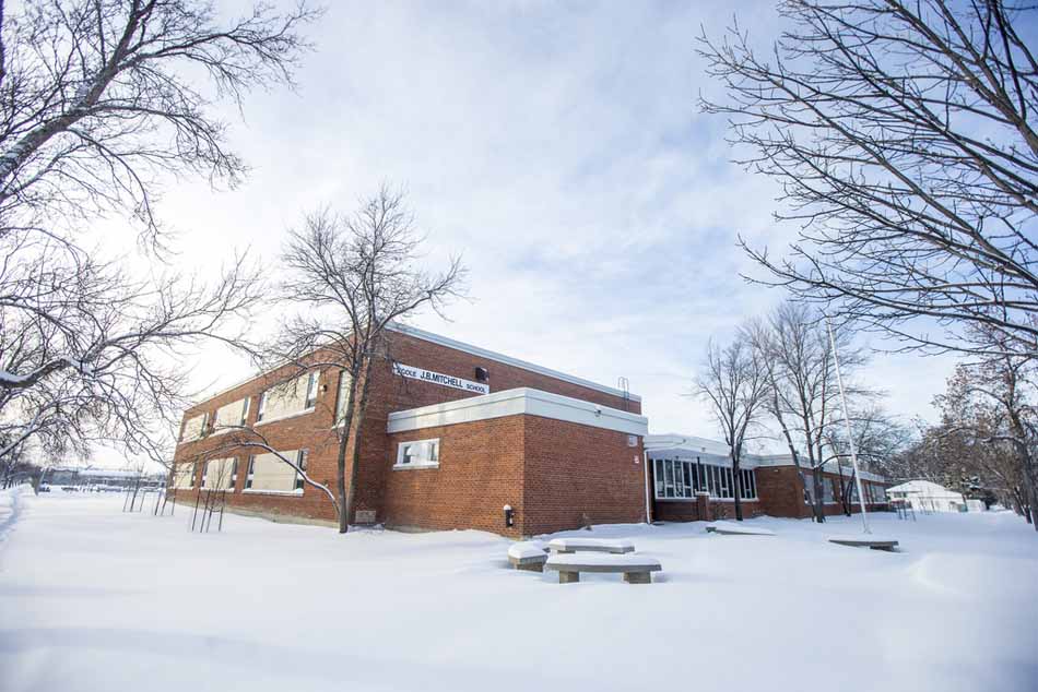 J.B. Mitchell School, where Megan Wolff taught nursery and kindergarten. (Mikaela MacKenzie / Winnipeg Free Press)