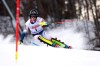 France's Clement Noel competes during the first run of an alpine ski, men's World Cup slalom, in Chamonix, France, Saturday, Feb. 8, 2020. (AP Photo/Alessandro Trovati)