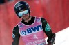 United States' Tommy Ford reacts during the first run of an alpine ski, World Cup men's giant slalom in Adelboden, Switzerland, Saturday, Jan. 11, 2020. (AP Photo/Gabriele Facciotti)