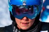 United States' Mikaela Shiffrin reacts in the finish area of an alpine ski, women's World Cup parallel giant slalom in Sestriere, Italy, Sunday, Jan. 19, 2020. (AP Photo/Alessandro Trovati)