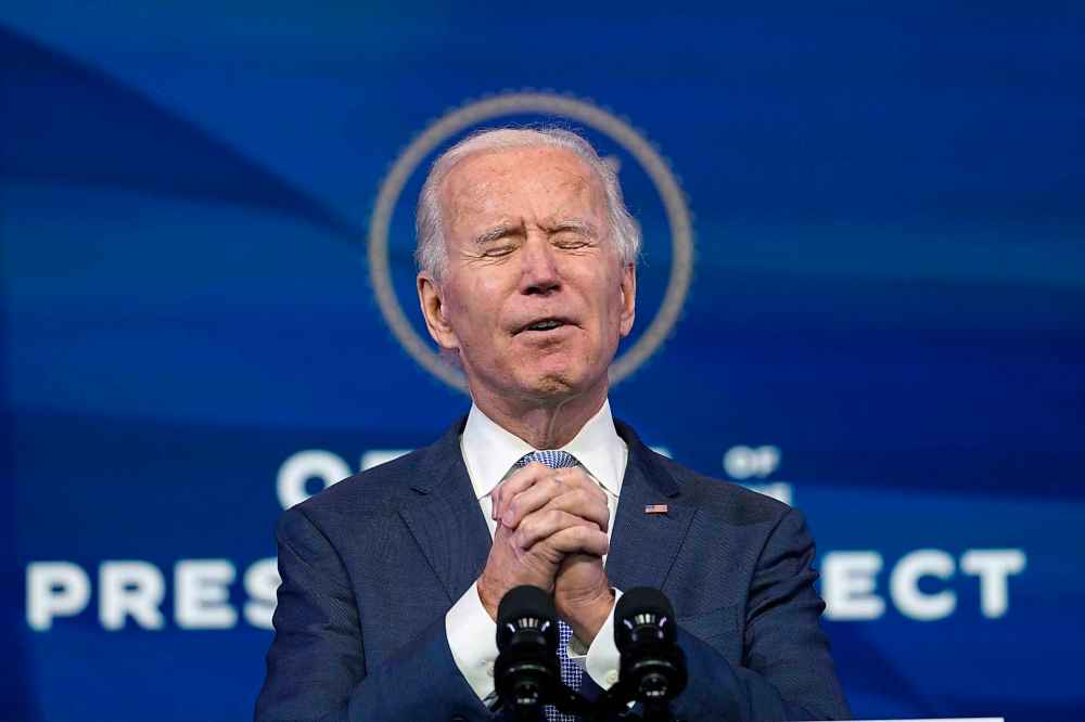 CP
President-elect Joe Biden speaks at The Queen theater in Wilmington, Del., Wednesday, Jan. 6, 2021. Biden has called the violent protests on the U.S. Capitol
