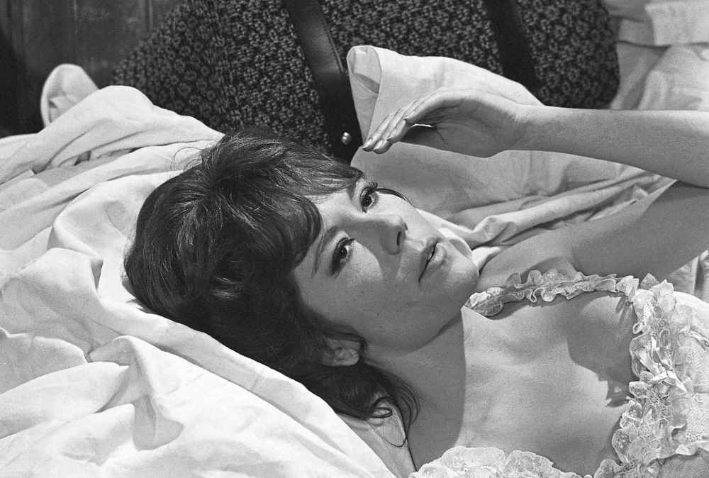 In this Feb. 1, 1968 photo, British actress Diana Rigg is seen during a scene from the film 'The Assassination Bureau'. (AP Photo/Bob Dear, File)
