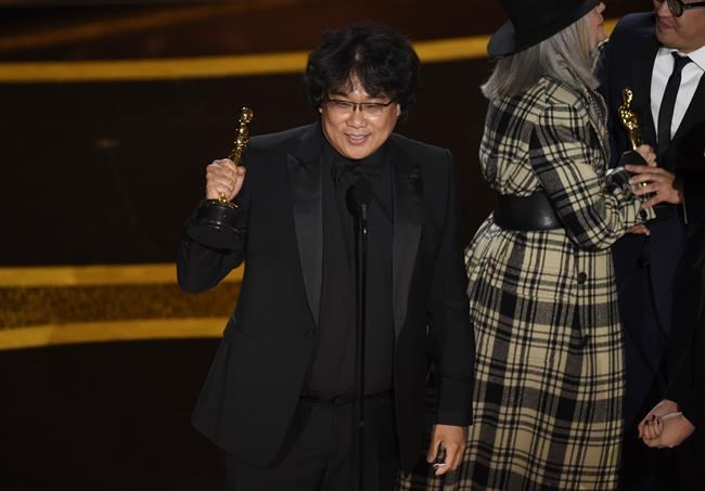 Chris Pizzello / The Associated Press
Bong Joon Ho accepts the award for best original screenplay for
