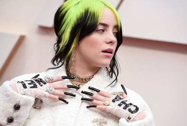 Billie Eilish arrives at the Oscars on Sunday, Feb. 9, 2020, at the Dolby Theatre in Los Angeles. (Photo by Jordan Strauss/Invision/AP)