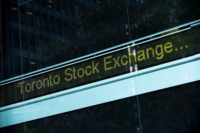A Toronto Stock Exchange ticker is seen at The Exchange Tower in Toronto on Thursday, August 18 2011. THE CANADIAN PRESS/Aaron Vincent Elkaim