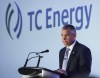 TransCanada president and CEO Russ Girling addresses the company's annual meeting after shareholders approved a name change to TC Energy in Calgary on May 3, 2019. Pipeline and power company TC Energy Corp. is reporting net income of $1.1 billion in the three months ended Dec. 31, matching its performance in the same period of 2018. The Calgary-based company's reported earnings per share were $1.18, down a penny from the year-earlier period but well ahead of analyst expectations of $1.03, according to financial markets data firm Refinitiv. THE CANADIAN PRESS/Jeff McIntosh