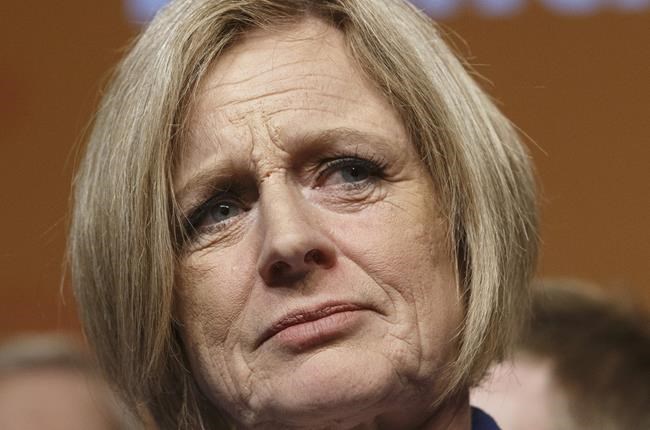 Alberta Opposition NDP Leader Rachel Notley says the decision by Teck Resources to abandon its oilsands mining project should be a wake-up call for Premier Jason Kenney. Notley is shown in this April 16, 2019 file photo. THE CANADIAN PRESS/Jason Franson