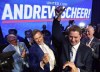 Andrew Scheer, right, is congratulated by Maxime Bernier after being elected the new leader of the federal Conservative party at the federal Conservative leadership convention in Toronto on Saturday, May 27, 2017. A senior Conservative instrumental in the party's last leadership race says holding another at the upcoming convention in April is feasible, but would take a lot of work. THE CANADIAN PRESS/Frank Gunn