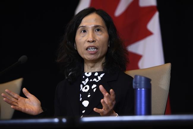 Chief Public Health Officer of Canada Dr. Theresa Tam participates in a press conference following the announcement by the Government of Ontario of the first presumptive confirmed case of a novel coronavirus in Canada, in Ottawa, on January 26, 2020. THE CANADIAN PRESS/Justin Tang