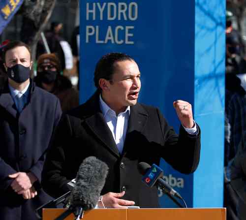 JOHN WOODS / WINNIPEG FREE PRESS
Manitoba NDP leader Wab Kinew: 