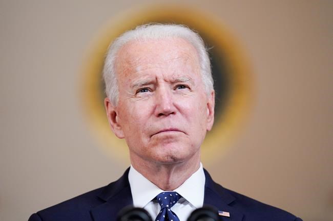 President Joe Biden speaks Tuesday, April 20, 2021, at the White House in Washington, after former Minneapolis police Officer Derek Chauvin was convicted of murder and manslaughter in the death of George Floyd. (AP Photo/Evan Vucci)