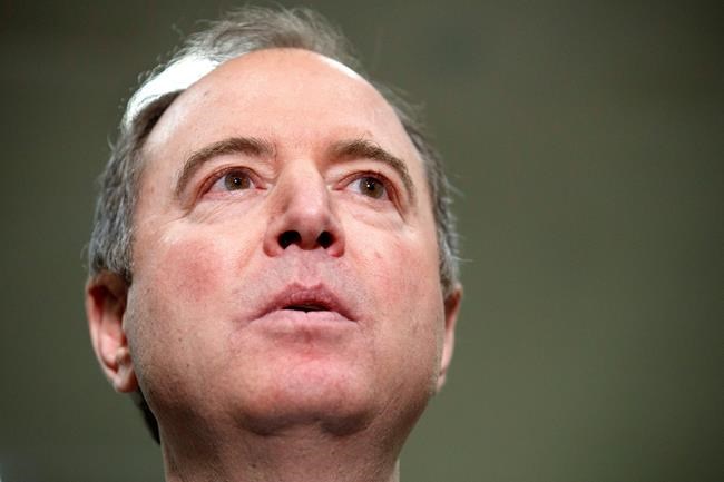 House Democratic impeachment manager and House Intelligence Committee Chairman Adam Schiff, D-Calif., speaks to the media before attending the fourth day of the impeachment trial of President Donald Trump on charges of abuse of power and obstruction of Congress, Friday, Jan. 24, 2020, on Capitol Hill in Washington. (AP Photo/ Jacquelyn Martin)