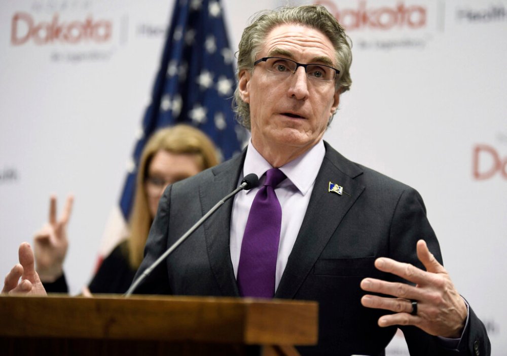 AP
North Dakota Gov. Doug Burgum was reluctant to make mask use mandatory. (Mike McCleary/The Bismarck Tribune files)