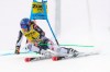 Slovakia's Petra Vlhova speeds down the course during an alpine ski, women's World Cup giant slalom in Courchevel, France, Saturday, Dec. 12, 2020. (AP Photo/Giovanni Auletta)