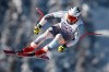 Norway's Aleksander Aamodt Kilde speeds down the course during an alpine ski, men's World Cup downhill, in Kvitfjell, Norway, Saturday, March 7, 2020. (AP Photo/Gabriele Facciotti)