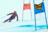 Italy's Federica Brignone speeds down the course during an alpine ski, women's World Cup giant slalom in Soelden, Austria, Saturday, Oct. 17, 2020. (AP Photo/Giovanni Auletta)