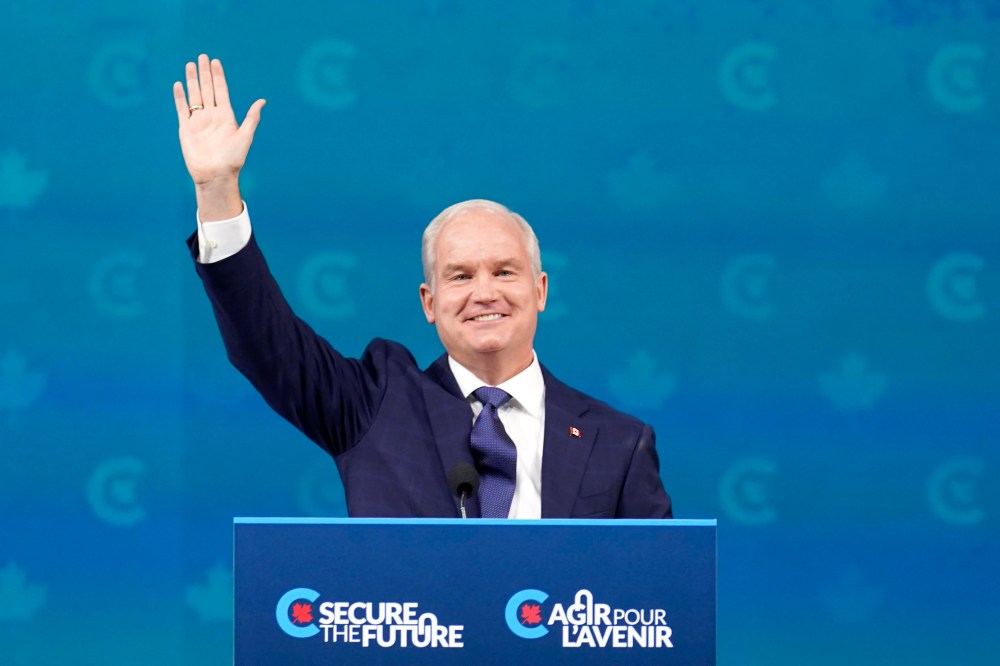 The Canadian Press
Conservative Leader Erin O'Toole gives his concession speech at his election night headquarters during the Canadian federal election in Oshawa, Ont., on Tuesday, September 21, 2021. THE CANADIAN PRESS/Adrian Wyld