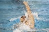Markus Thormeyer swims the 200 metre backstroke during the 2018 Team Canada finals in Edmonton on Saturday, July 21, 2018. When the Canadian swimmer told teammates he was gay, the walls he'd built up came down and Thormeyer felt liberated to swim fast. THE CANADIAN PRESS/Jason Franson