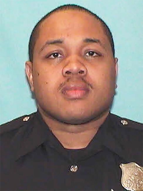 This undated photo distributed by the Atlanta Police Department shows police Investigator Ivory Streeter, who was fired Sunday over accusations he used excessive force during the arrest of two college students during protests in Atlanta. Streeter and another police officer have been fired and three others placed on desk duty over excessive use of force during a protest arrest incident involving two college students, Atlanta's mayor said Sunday, May 31, 2020. (Atlanta Police Department via AP)