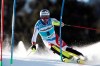 Switzerland's Daniel Yule competes during an alpine ski, World Cup Men's slalom in Adelboden, Switzerland, Sunday, Jan. 12, 2020. (AP Photo/Gabriele Facciotti)