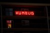 Mike Sudoma / Winnipeg Free Press

Sidney (Sid) Farmer’s infamous “Humbug” light display which shines bright from his former apartment’s balcony which faces the Route 90 underpass near Polo Park

December 20, 2021