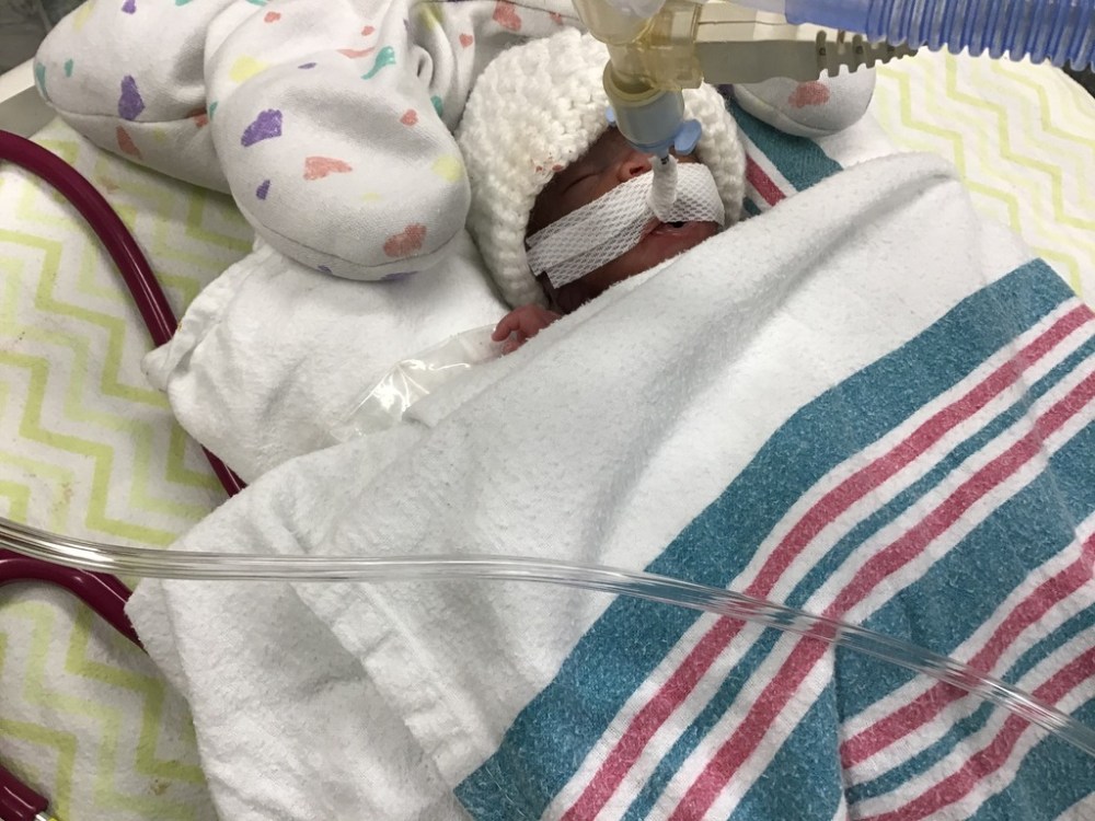Yide's son, Noah, was born on Jan. 29 but died the next day. (Supplied)