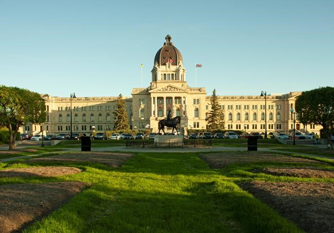 The Saskatchewan Legislative Building at Wascana Centre in Regina, Sask., on Saturday, May 30, 2020. THE CANADIAN PRESS/Mark Taylor
