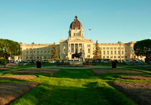 The Saskatchewan Legislative Building at Wascana Centre in Regina, Sask., on Saturday, May 30, 2020. THE CANADIAN PRESS/Mark Taylor