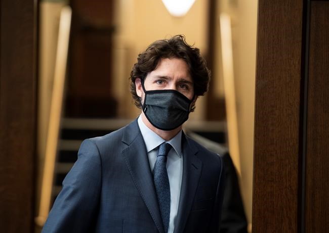 Prime Minister Justin Trudeau heads into the House of Commons at West Block on Parliament Hill in Ottawa, on Tuesday, June 2, 2020. THE CANADIAN PRESS/Justin Tang