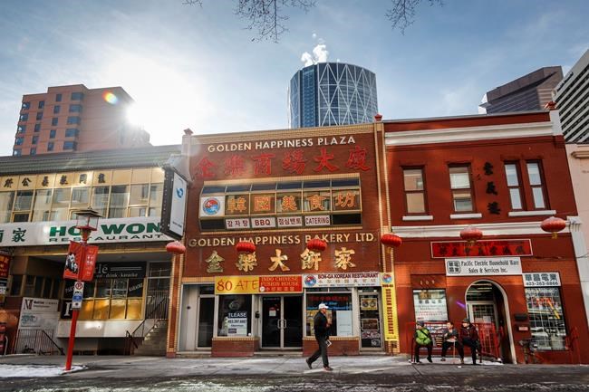 Businesses in Chinatowns across Canada have reported a drop in activity since COVID-19 hit China in January and started to spread around the world. The streets a quite in Chinatown in Calgary, Alta., Wednesday, Feb. 26, 2020. THE CANADIAN PRESS/Jeff McIntosh